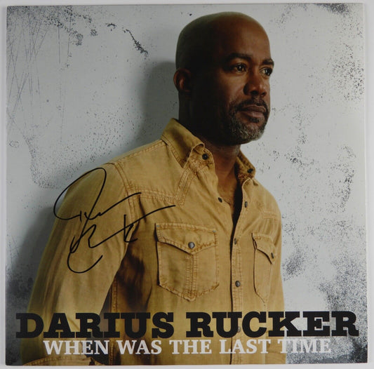 Darius Rucker JSA Signed Autograph Record Album When Was The Last Time