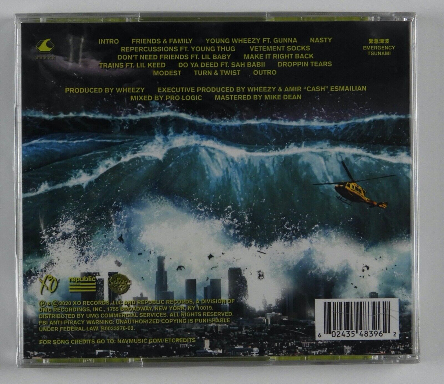 Nav Wheezy Tsunami Signed Autograph CD Card Booklet Sealed