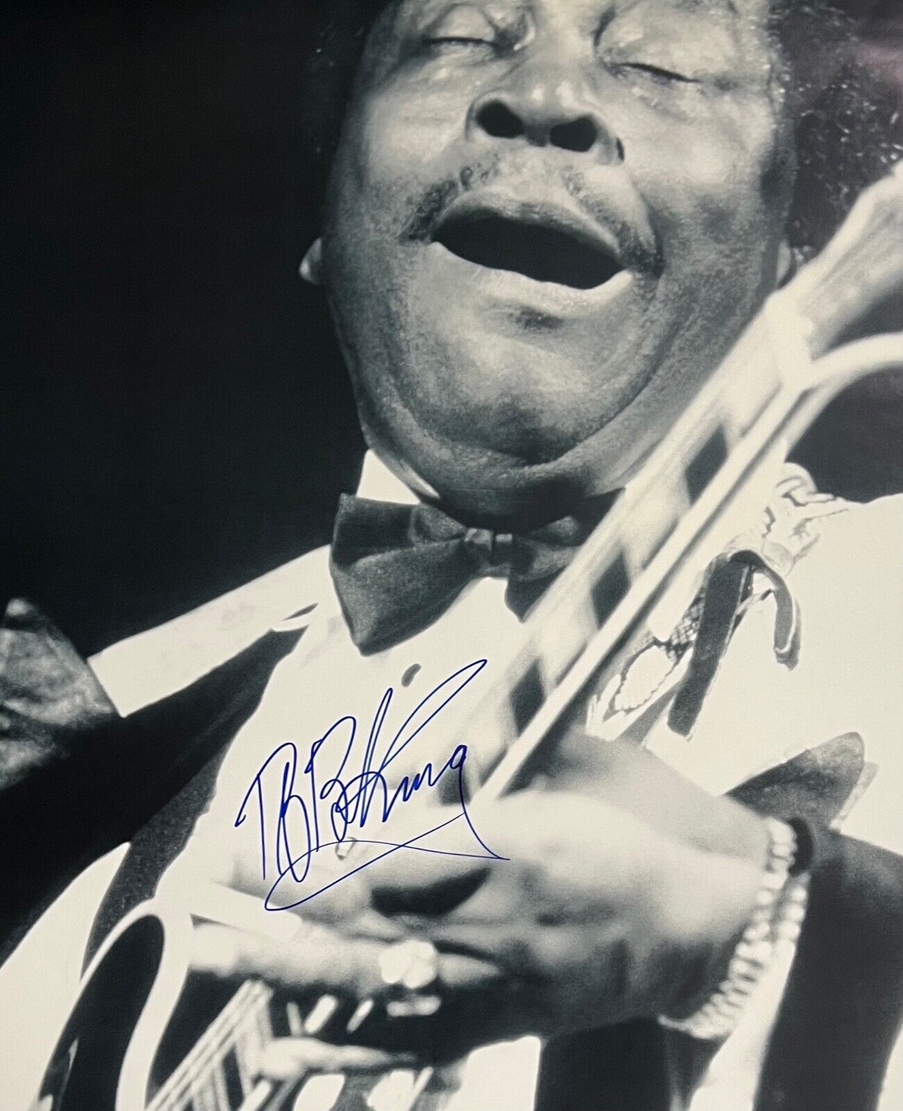 BB King Signed Autograph Poster JSA The Blues