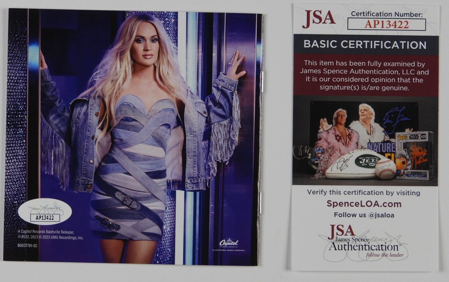 Carrie Underwood JSA signed autograph CD Booklet Denim & Rhinestones