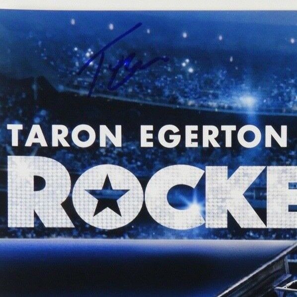 Taron Egerton Rocketman Elton John Autograph JSA 12 x 18 Signed Photo