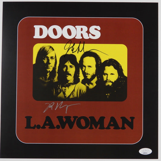 The Doors JSA Signed Autograph Album Vinyl Record LA Woman 50th Anniversary