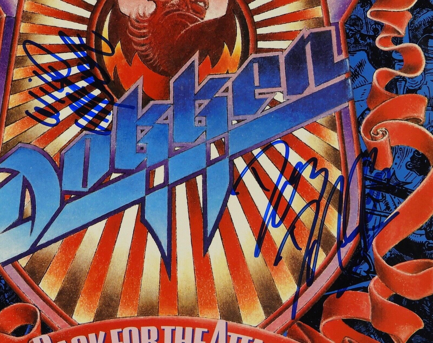 Dokken Signed Autograph JSA Record Album Vinyl Back for The Attack