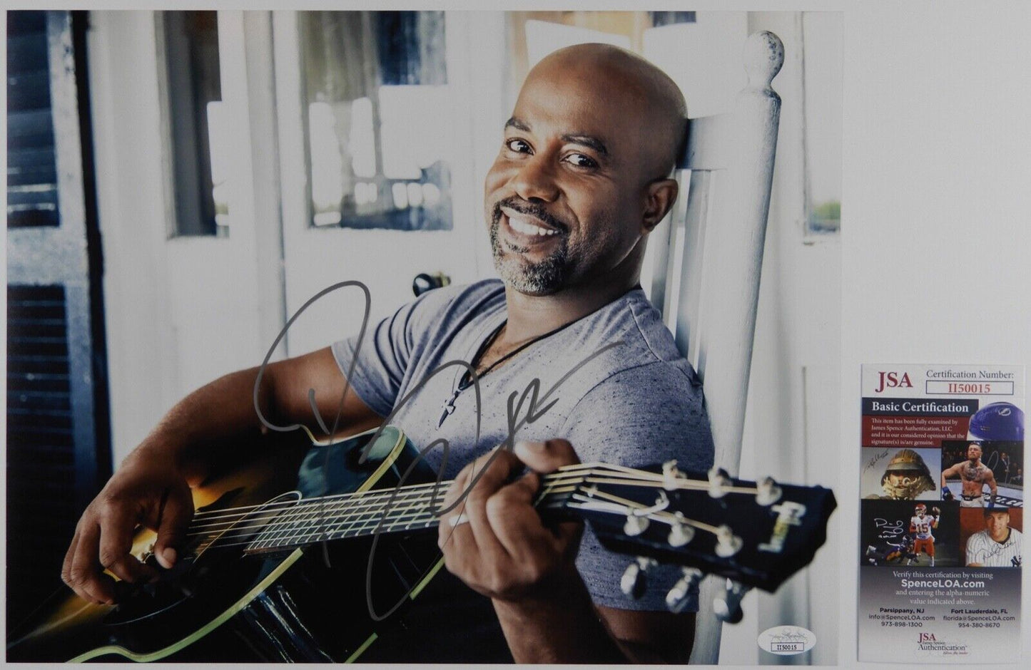 Daruis Rucker Autograph JSA 11 x 14 Signed Photo Hootie And The Blowfish