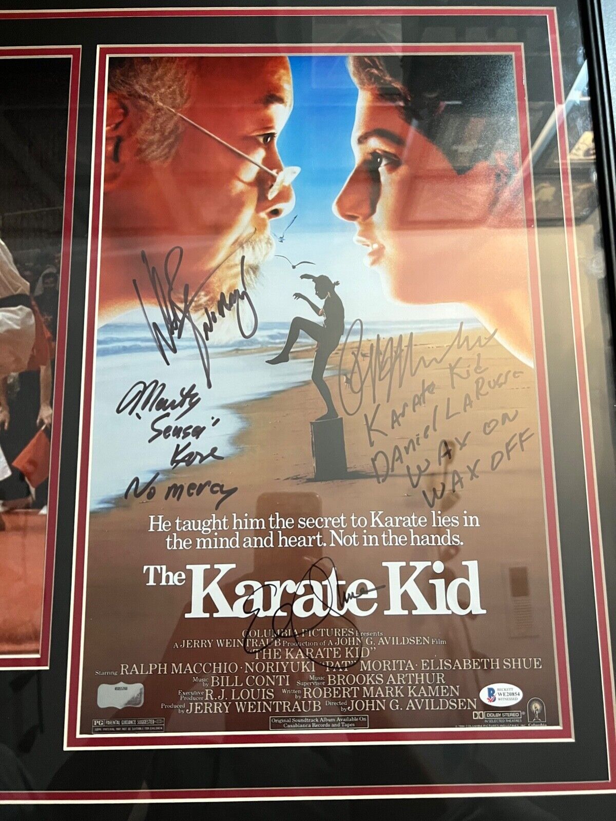 The Karate Kid Beckett Signed Autograph Photo Ralph Macchio William Zabka +