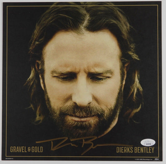 Dierks Bentley JSA Signed Autograph Album Record Insert Gravel & Gold