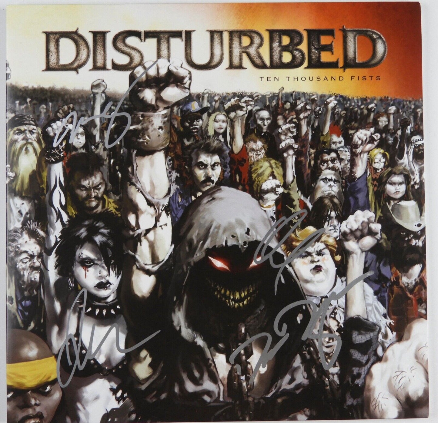 Disturbed Fully JSA Signed Autograph Vinyl Album Record Ten Thousand Fists