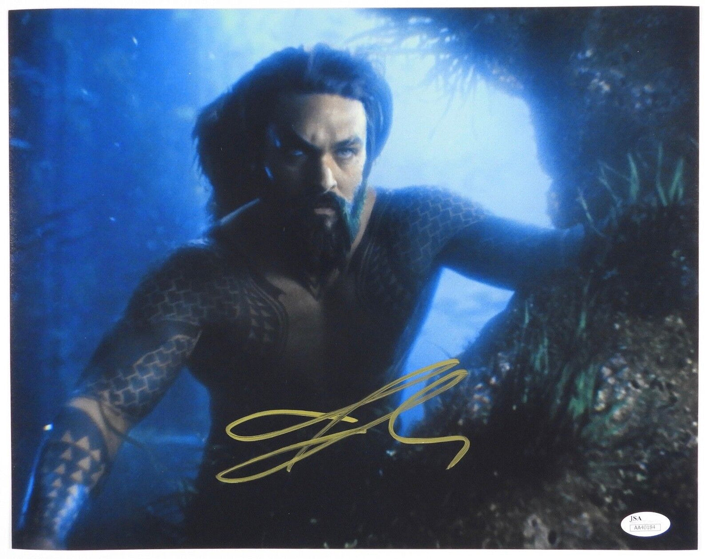 Aquaman Jason Moma Autograph JSA 11 x 14 Signed Photo