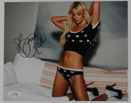 Paris Hilton Signed Autograph Photo 8 x 10 ACOA