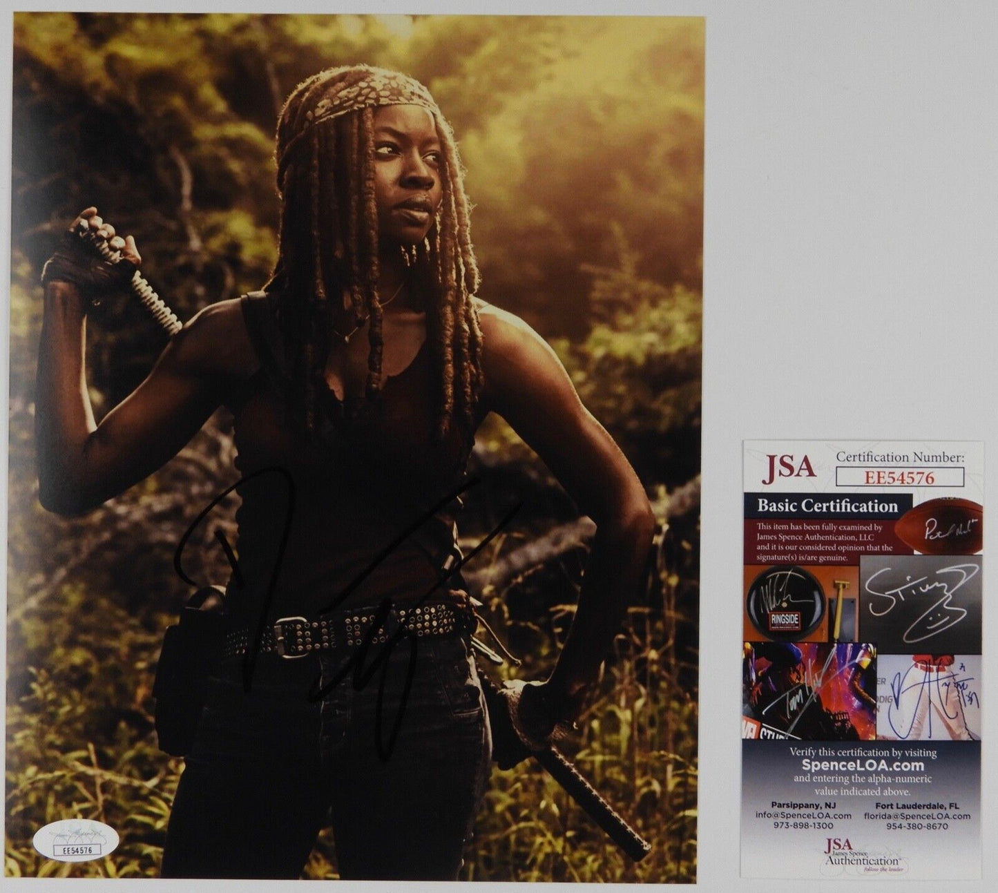 Danai Gurira Michonne The Walking Dead Autograph Signed Photo JSA COA 8 x10