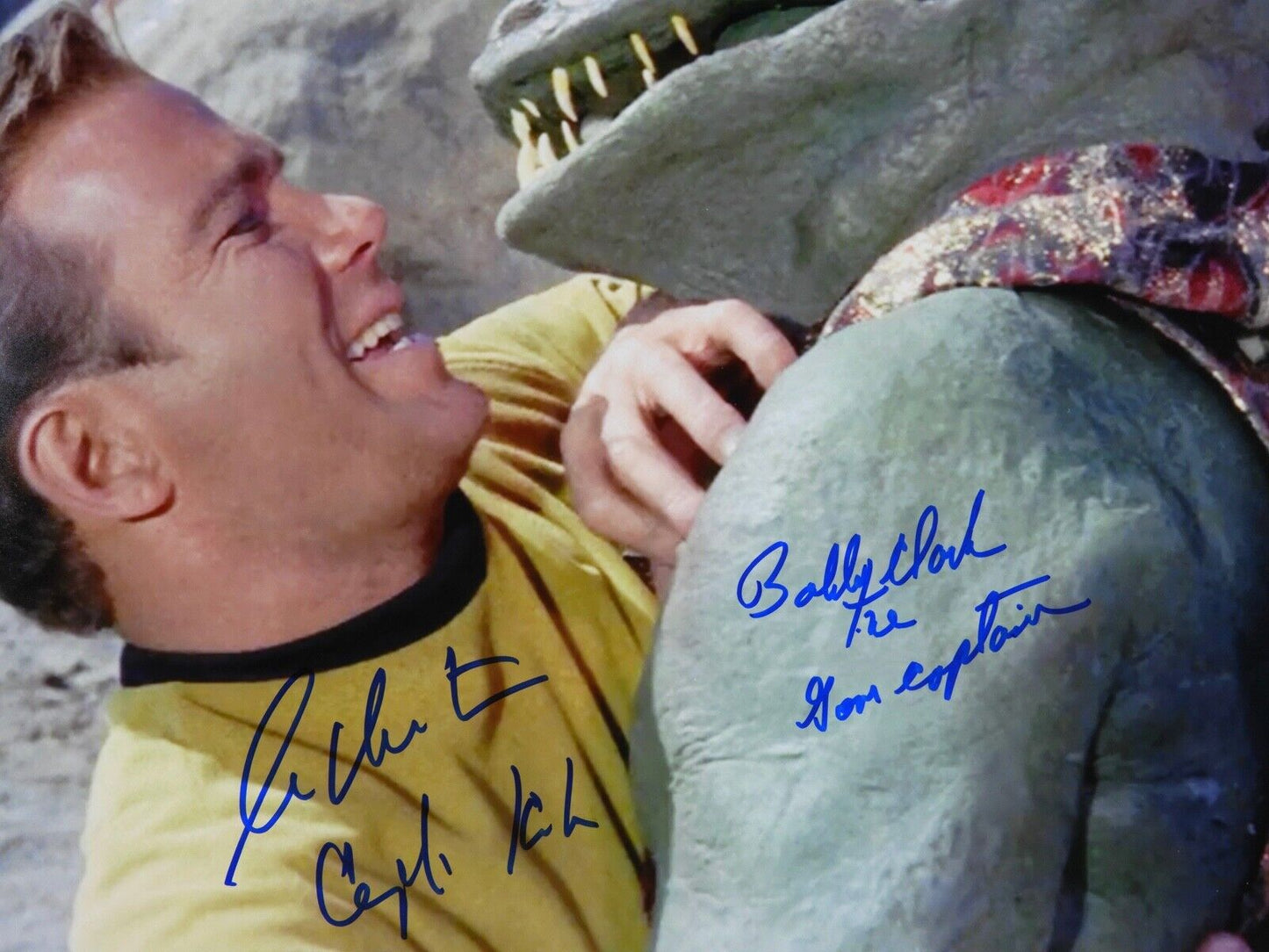 William Shatner Bobby Clark Gorn Signed Autograph JSA Star Trek Kirk 16 x 20