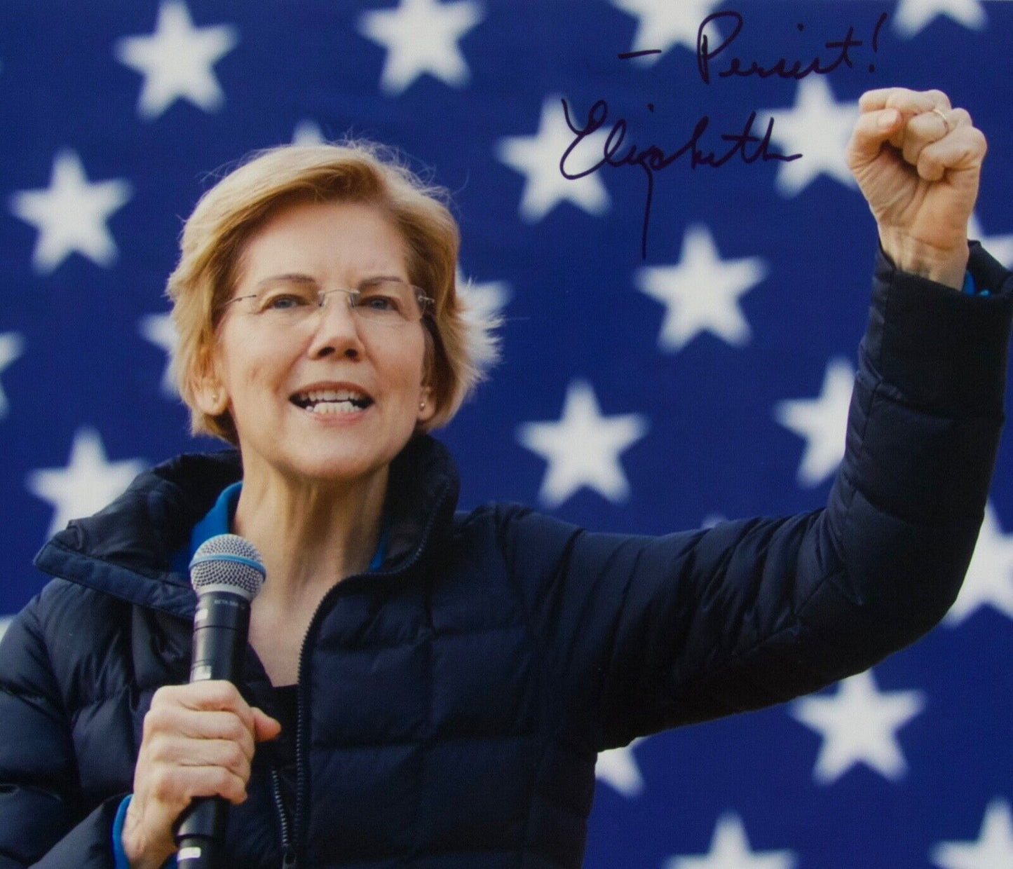 Elizabeth Warren JSA Autograph Signed Photo COA 11 x14 Senator