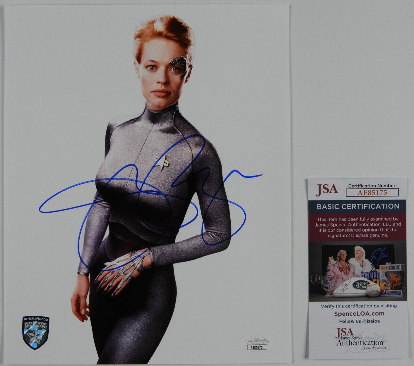 Jeri Ryan Signed Autograph JSA Star Trek 8 x 10 7 of 9 Picard