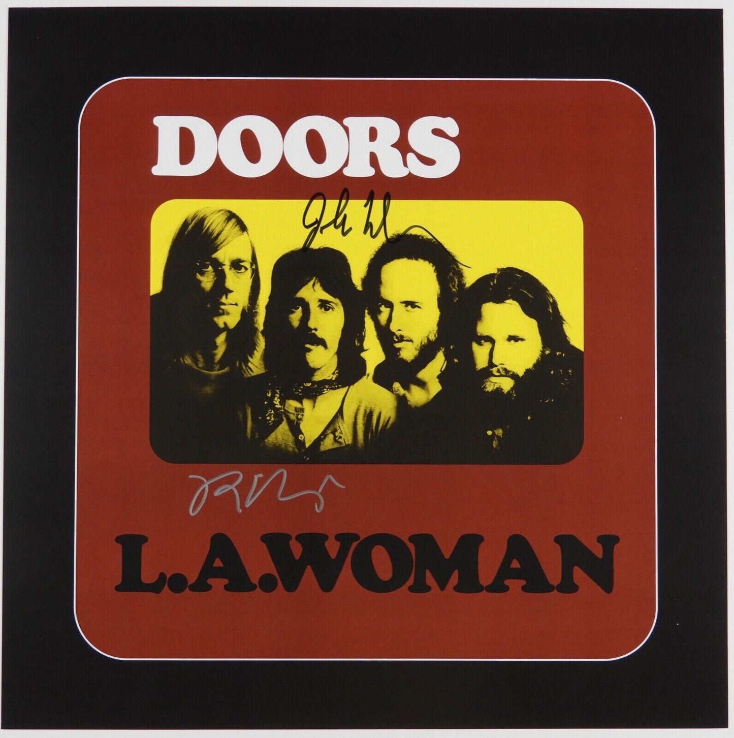 The Doors JSA Signed Autograph Album Vinyl Record LA Woman 50th Anniversary