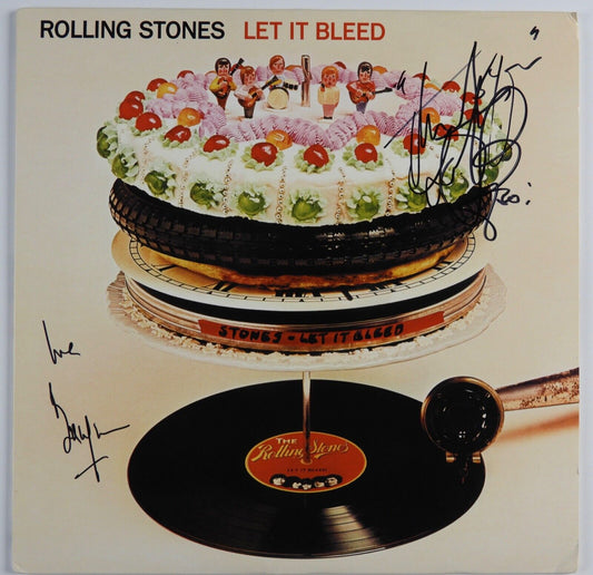 Charlie Watts Bill Wyman The Rolling Stones Signed Autograph Record JSA Album