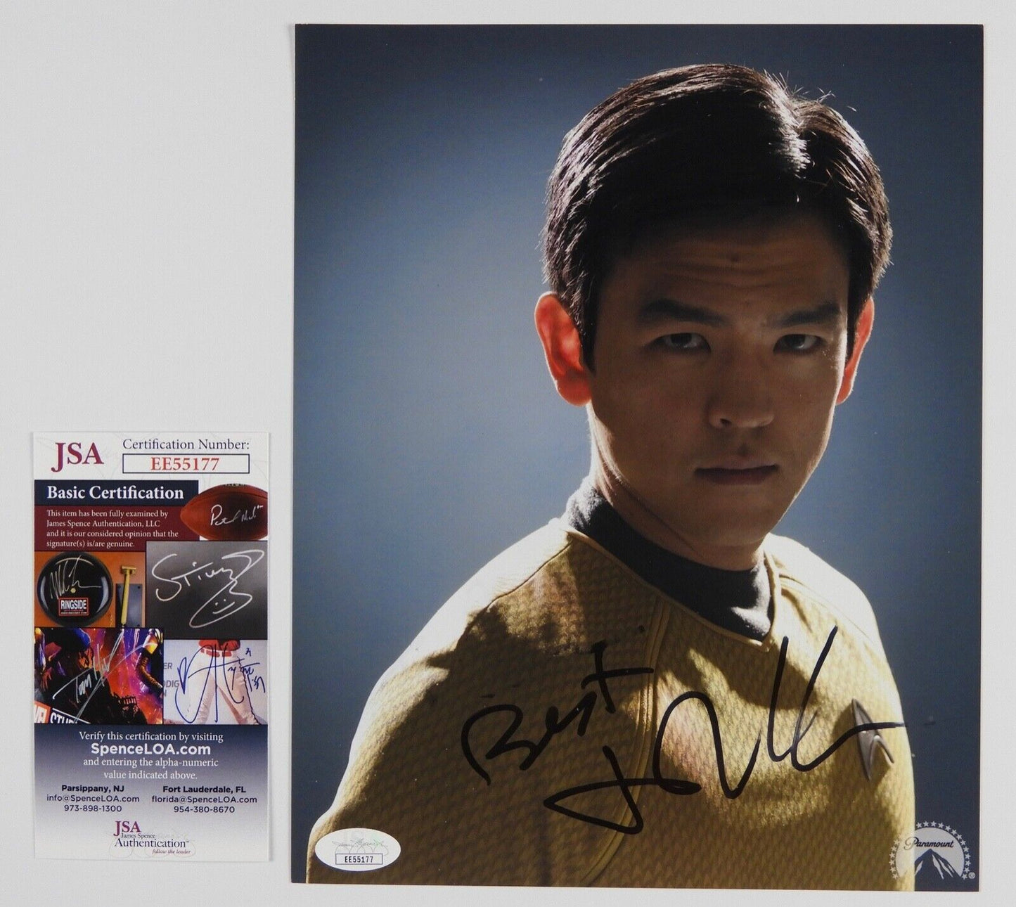 Star Trek John Cho Sulu Autograph Signed 8 x 10 JSA COA Movie