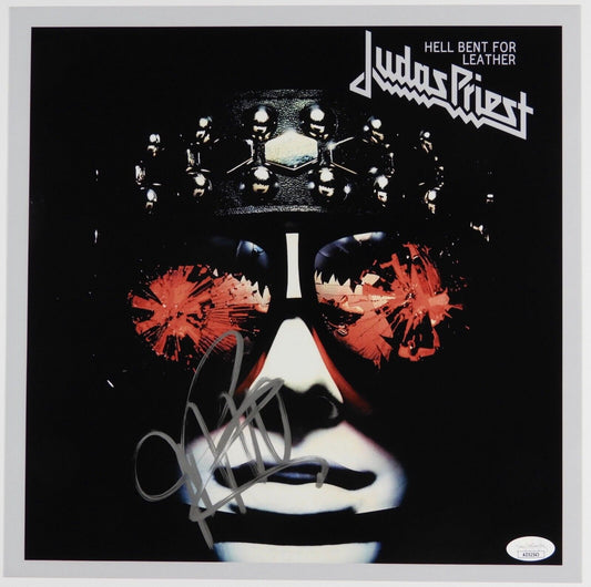 Rob Halford Judas Priest Signed JSA Autograph Album 12" Photo Hell Bent For