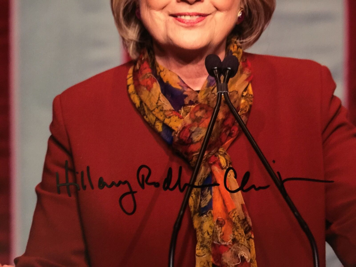 Hillary Rodham Clinton Autograph Signed Photo JSA COA 11 x14 Full Name