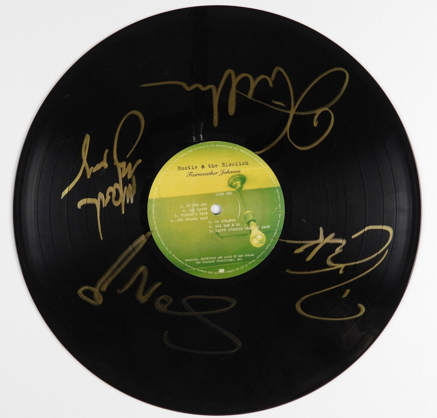 Hootie & The Blowfish JSA Autograph Signed Album Record Vinyl