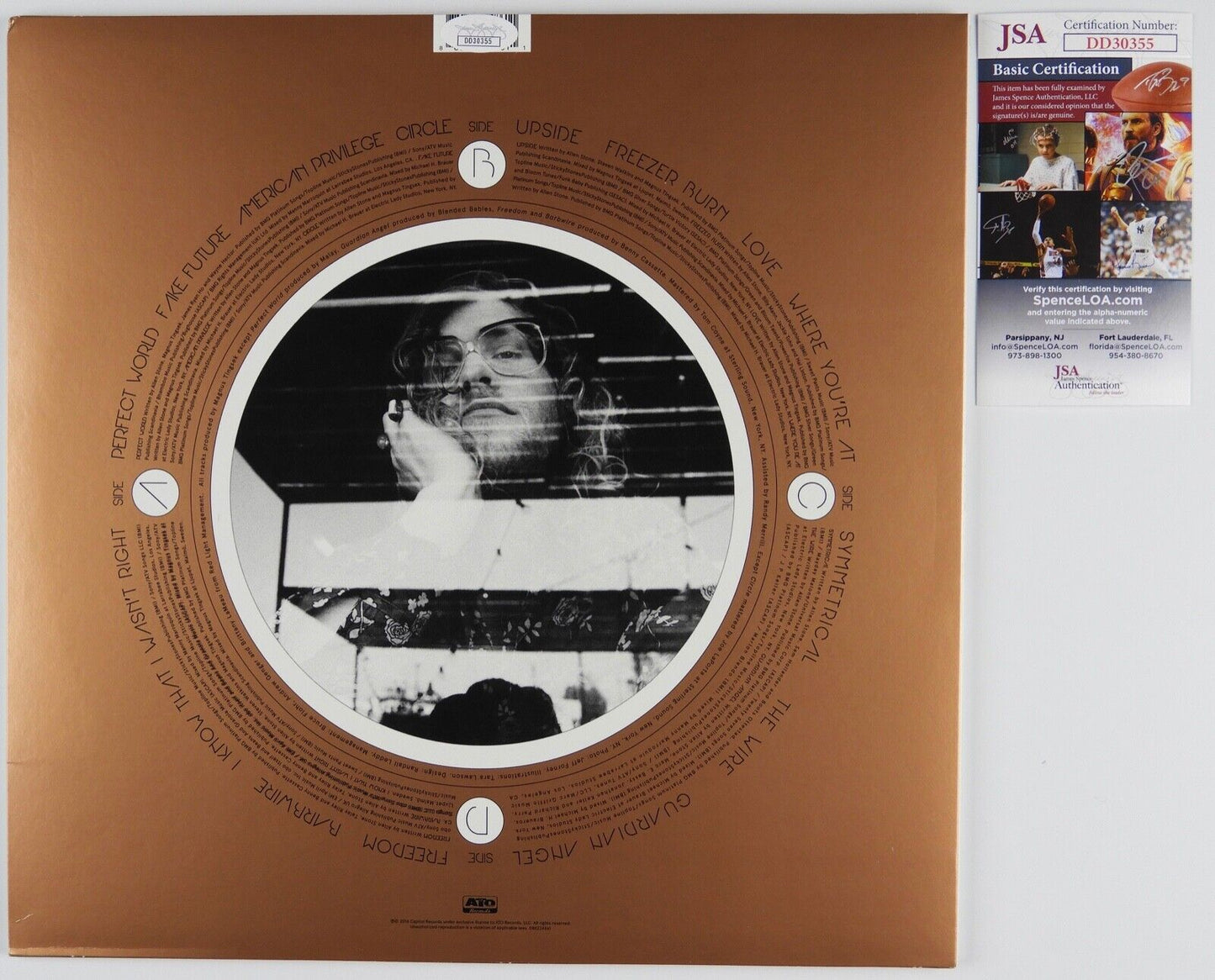 Allen Stone JSA Signed Autograph Record Album Vinyl Radius