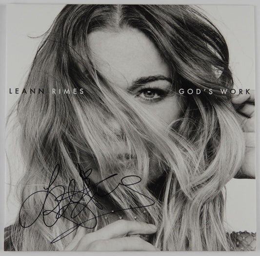 Leann Rimes JSA Signed God's Work Signed Autograph Album Vinyl Record