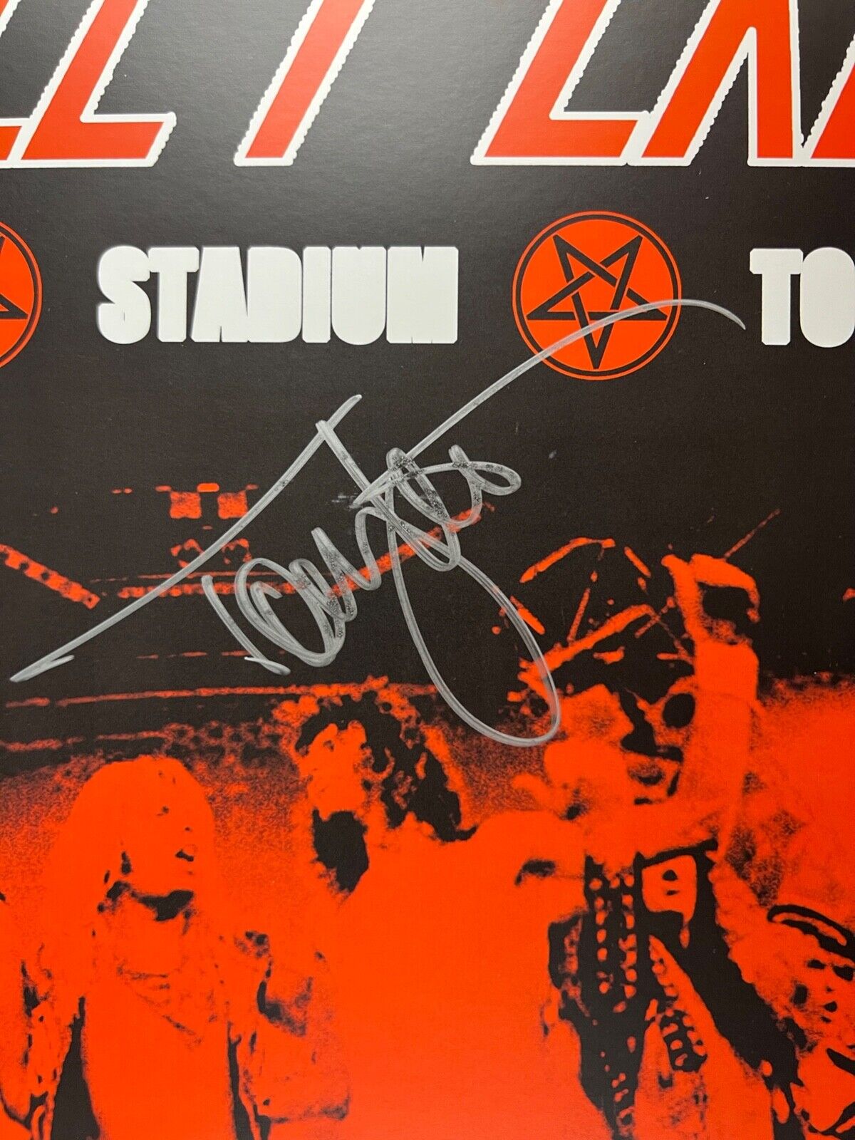 Motley Crue JSA Autographed Signed 2022 VIP Stadium Tour Lithograph Poster