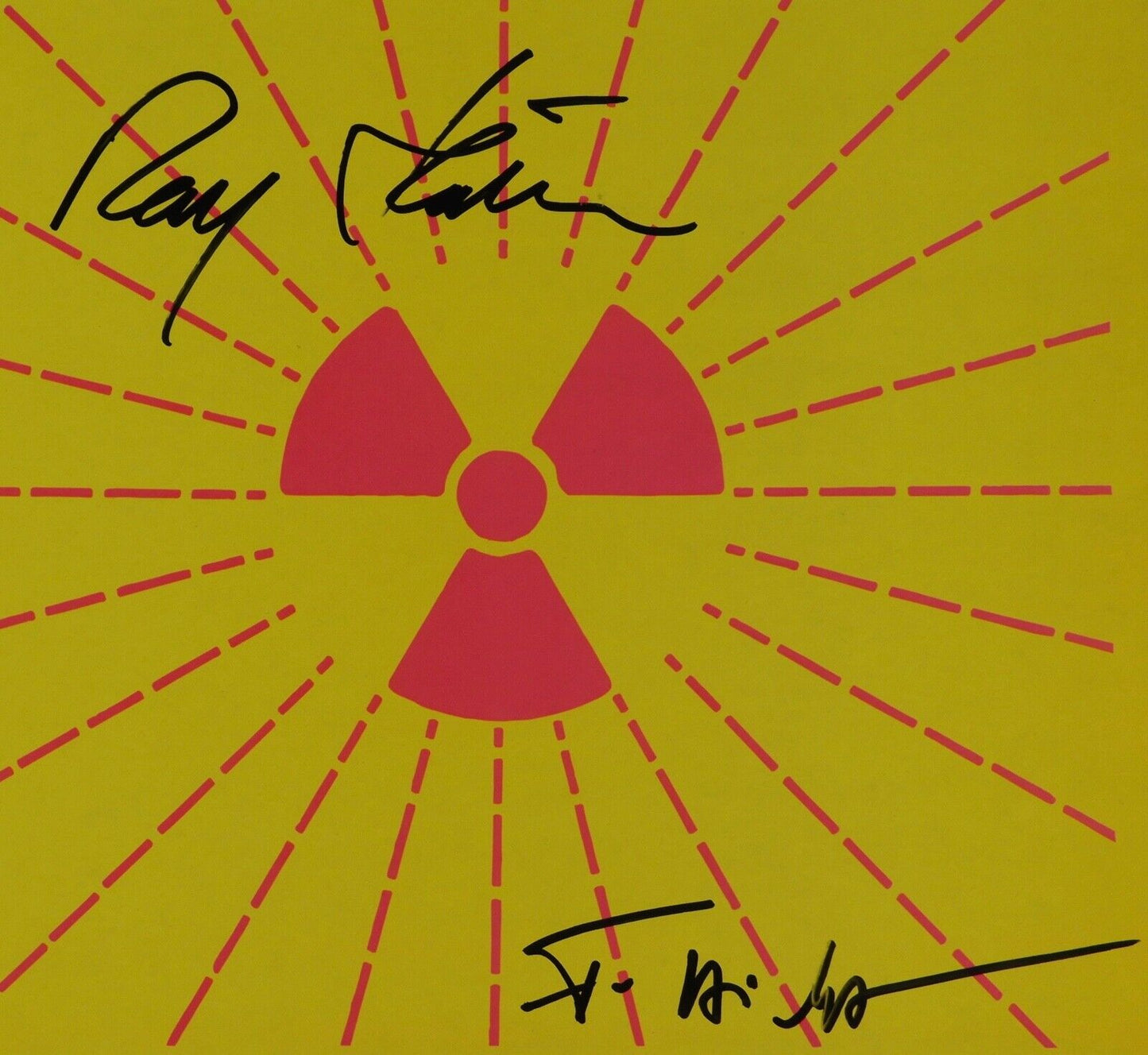 Kraftwerk Radioactivity JSA Signed Autograph Record Album Ralf Hutter Falk Grief