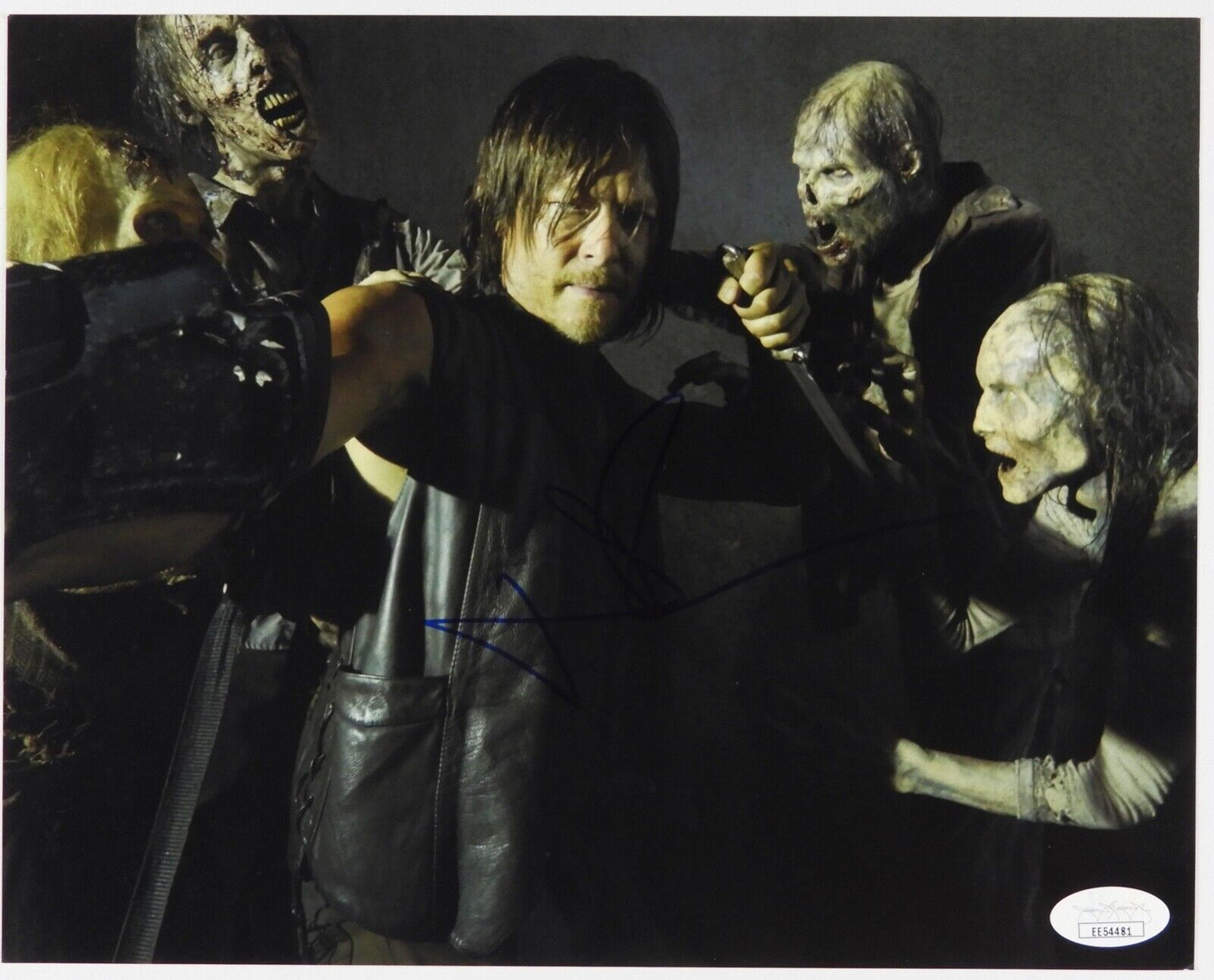 Norman Reedus Daryl The Walking Dead Autograph Signed Photo JSA COA 8 x10
