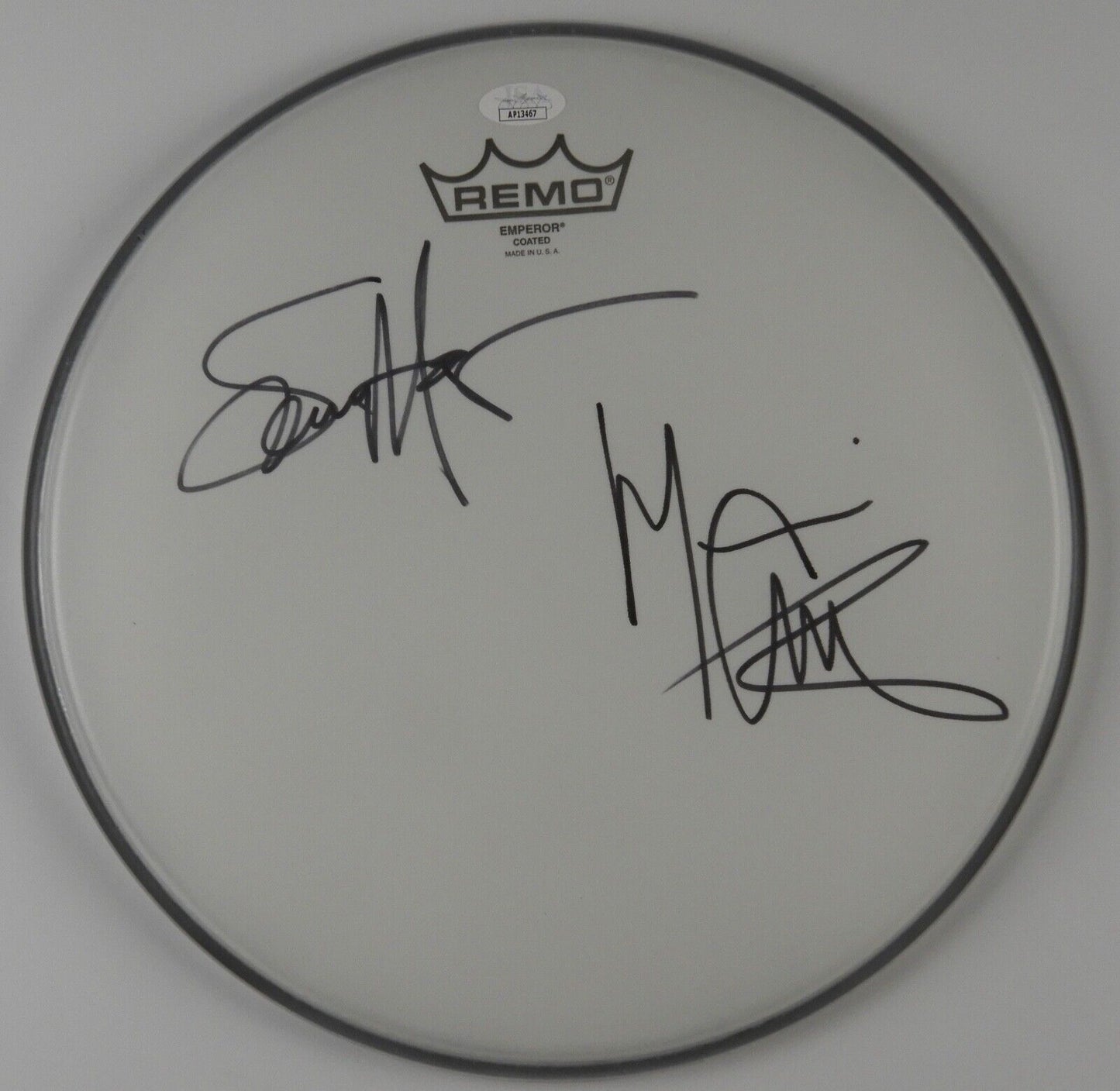 Van Halen Autograph Signed Drumhead JSA 12" Sammy Hagar Michael Anthony