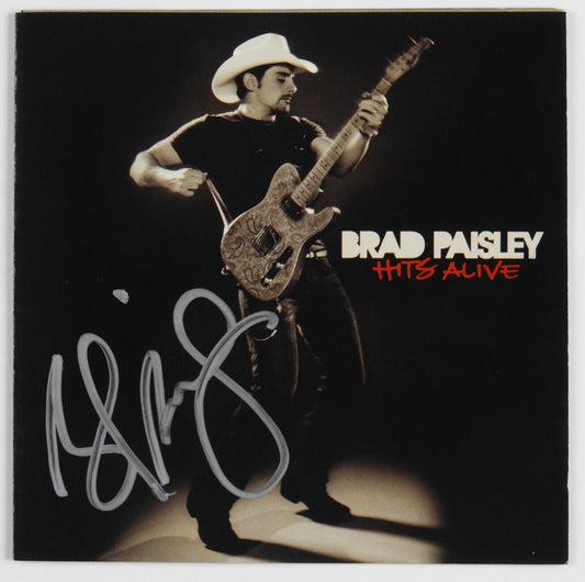 Brad Paisley JSA Signed Autograph CD Booklet Hits Alive