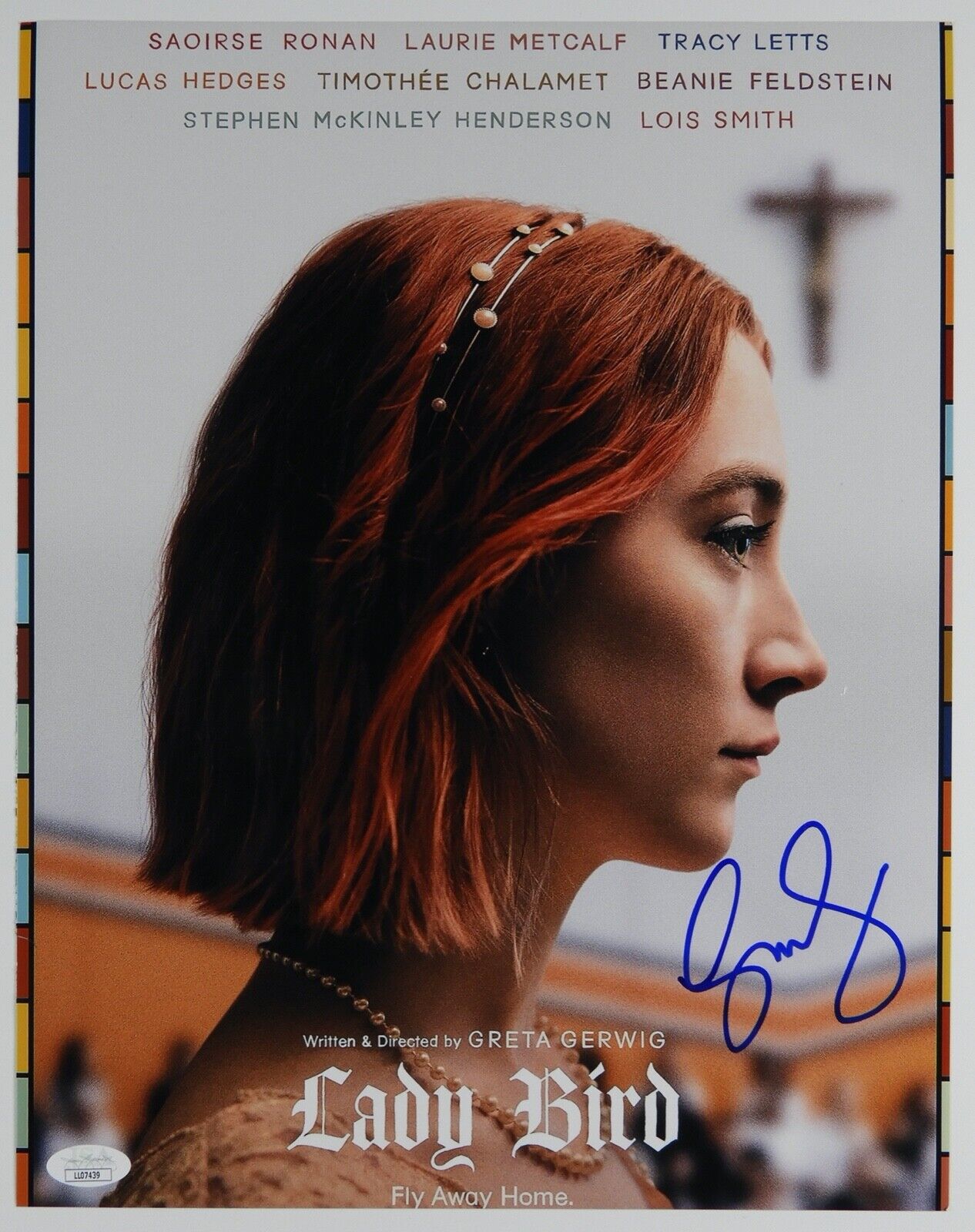 Saoirse Ronan Lady Bird JSA Signed Autograph Photo 8 x 10