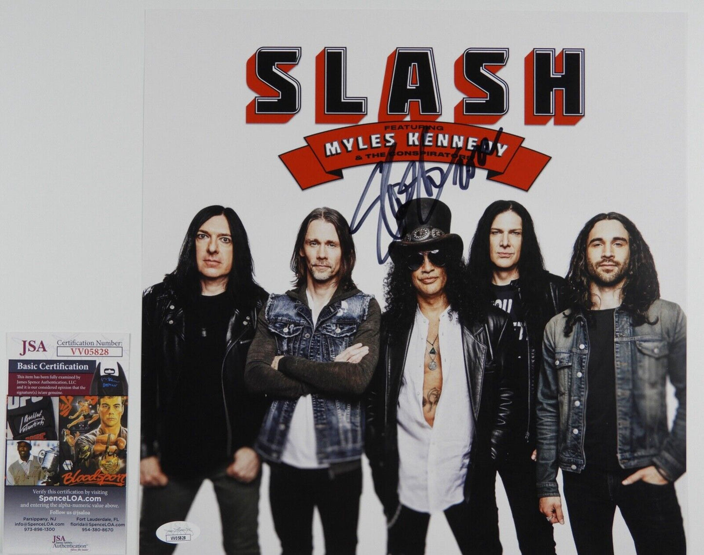 Slash JSA Signed Autograph Album Record Lithograph Guns N' Roses