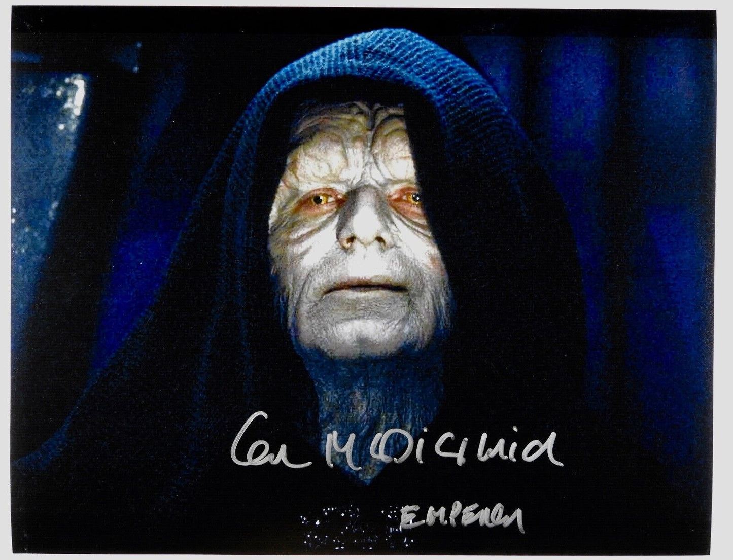 Star Wars Ian McDiarmid Emperor Palpatine Autograph Signed Photo JSA 11 x 14