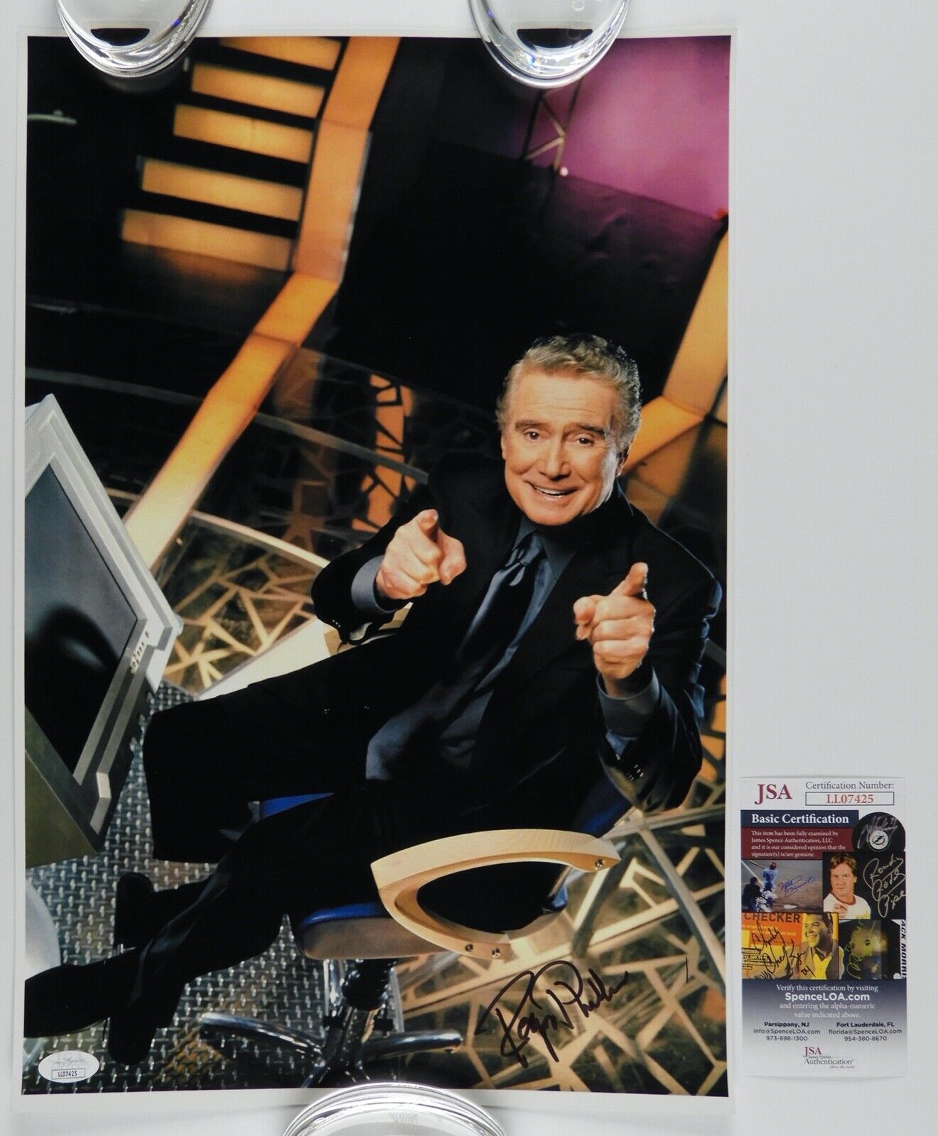 Regis Philbin JSA Signed Autograph 12 x 18 photo