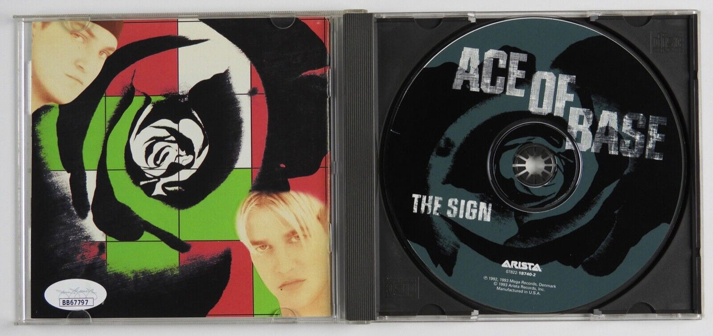 Ace Of Base JSA Fully signed autograph The Sign CD Joker Linn Berggren Jenny Ulf
