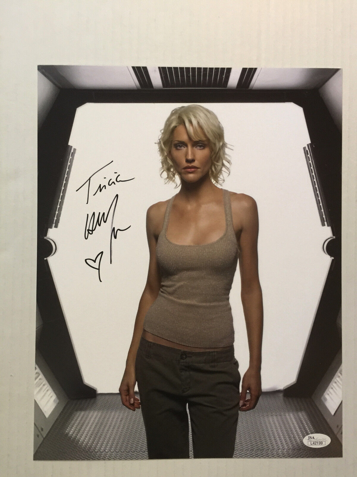 Tricia Helfer Battlestar Galactica Autograph Signed Photo JSA 11 x14 #1