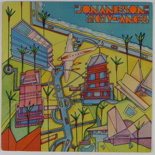 Jon Anderson YES JSA Signed Autograph Record Album Vinyl City Of Angels