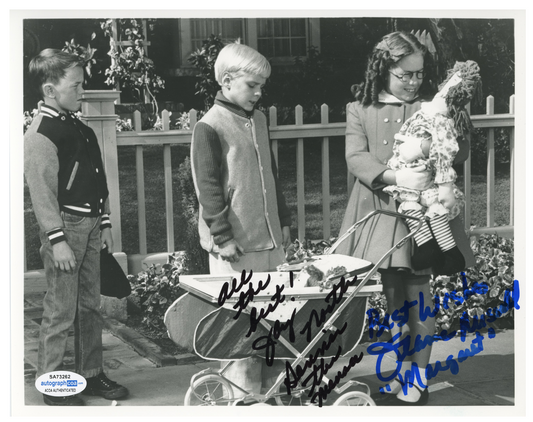 Jay North Dennis The Menace Jeanne Russell  ACOA Signed Autograph 8 x 10 Photo