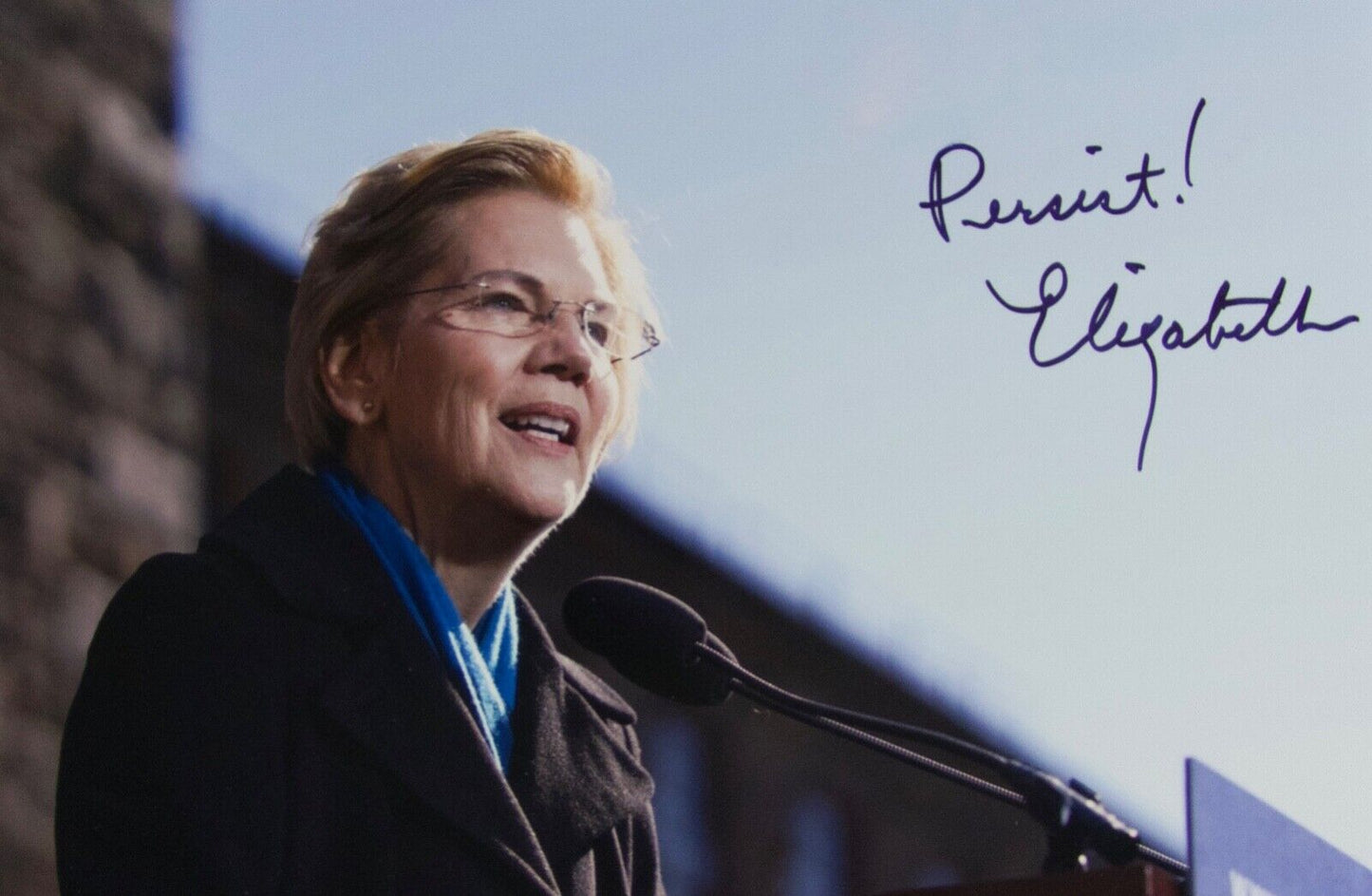 Elizabeth Warren JSA Autograph Signed Photo COA 11 x14 Senator