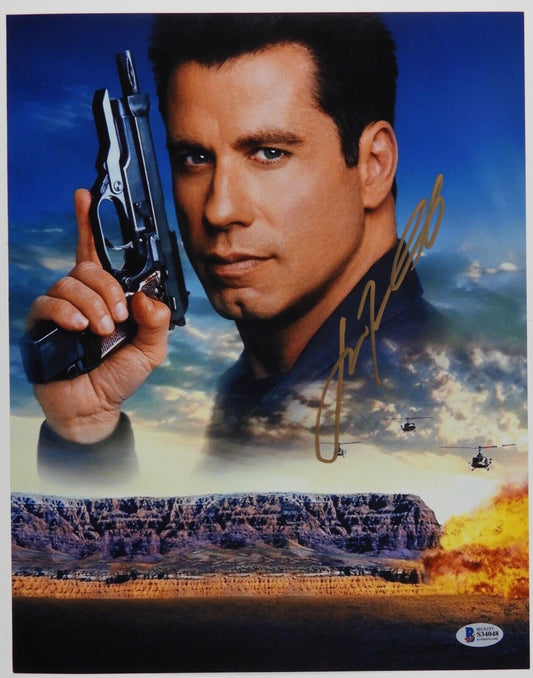 John Travolta Autograph Beckett 11 x 14 Signed Photo Broken Arrow