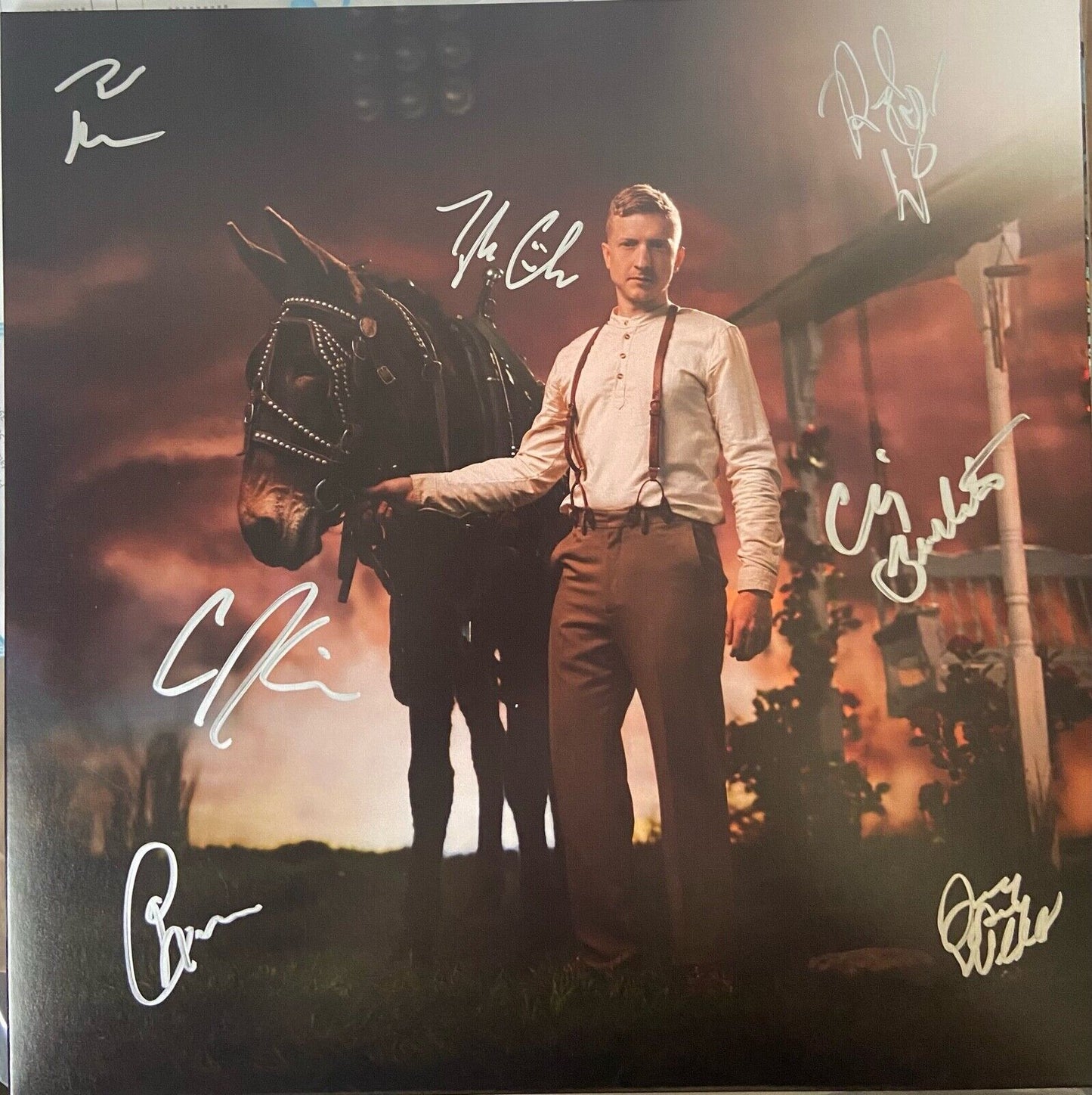 Tyler Childers Fully Signed Autograph Record Album Rustin' In The Rain GREEN