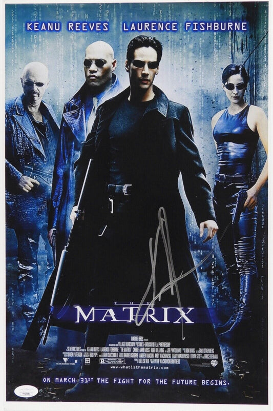 Keanu Reeves JSA Autograph Signed 11 x 17 Photo The Matrix