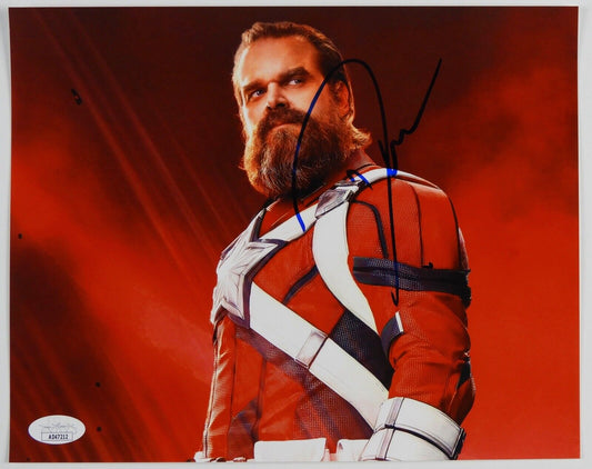 David Harbour JSA Signed Autograph Photo 8 x 10 Red Guardian Marvel