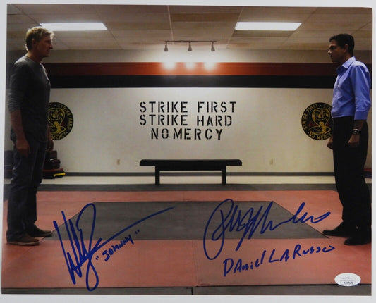 Cobra Kai JSA Signed Autograph 11 x 14 JSA Ralph Macchio William Zabka