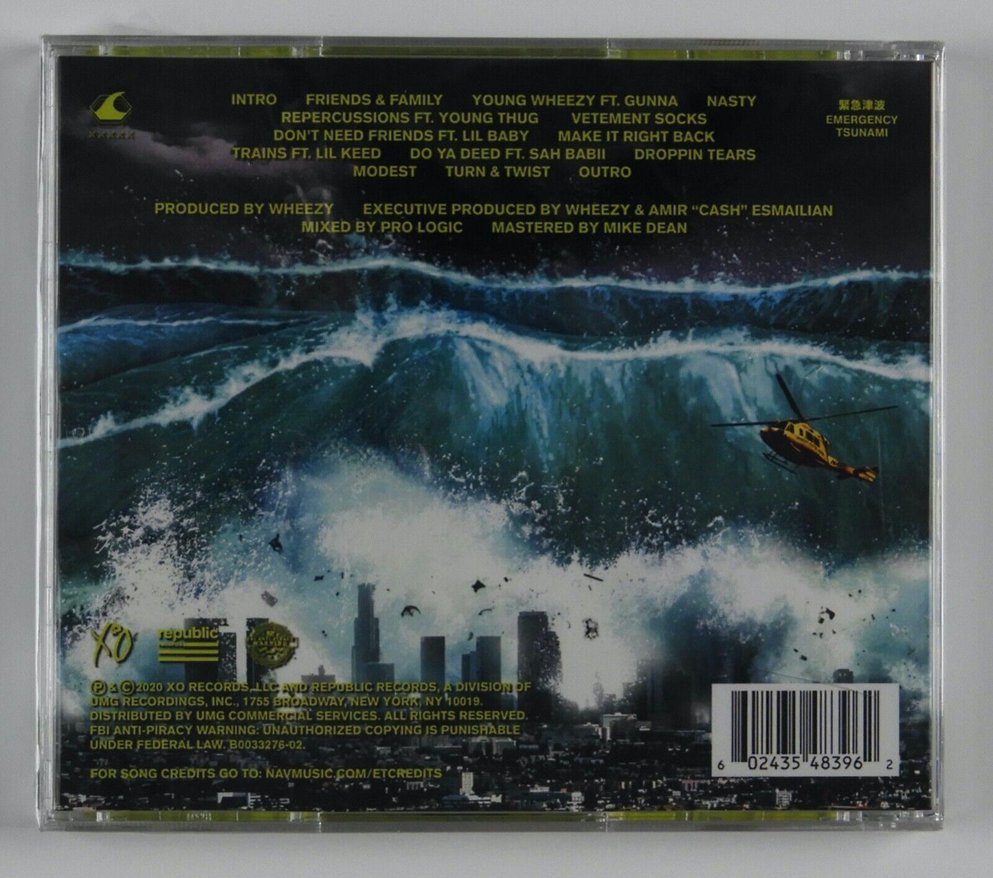 Nav Wheezy Tsunami Signed Autograph CD Card Booklet Sealed