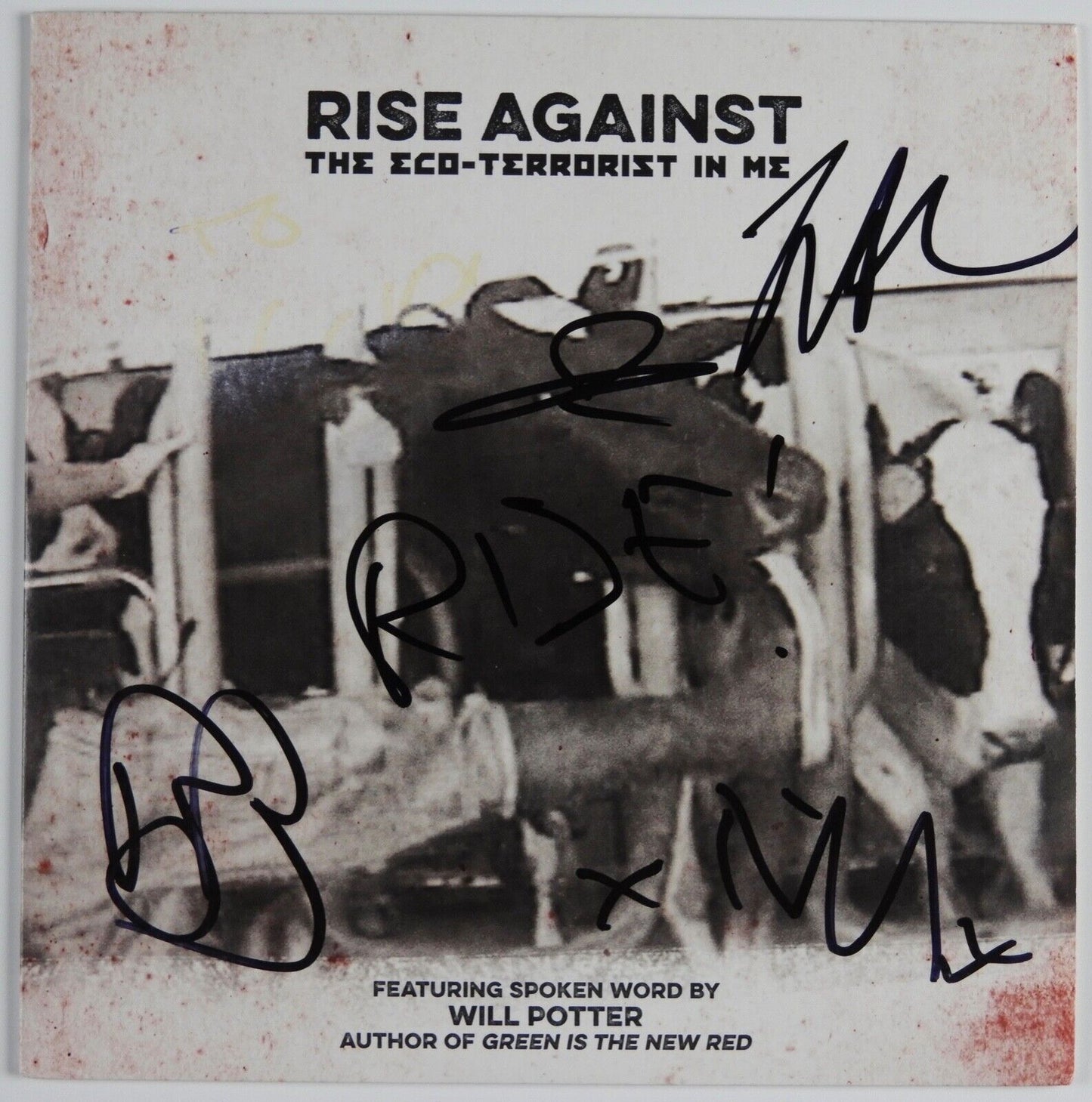 Rise Against Signed Autograph 45 JSA Vinyl Record The Eco-Terrosist