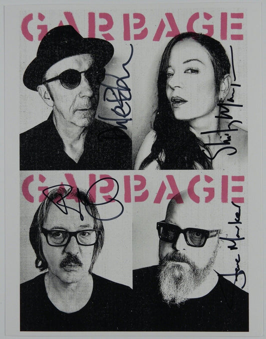 Garbage JSA Signed Autograph 8 1/2" X 11 with Green Album No Gods No Masters