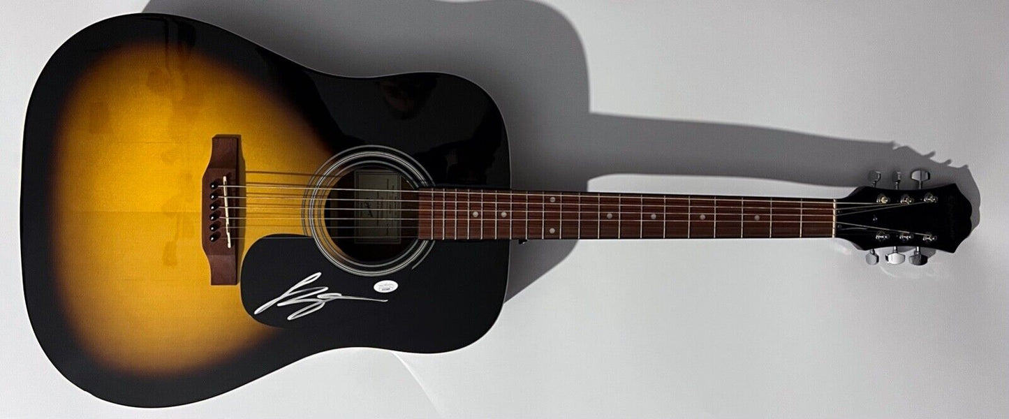 Luke Bryan Signed Guitar JSA Autograph  Epiphone Acoustic
