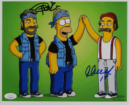 Cheech and Chong Autograph Signed 8 x 10 photo JSA LOA The Simpsons