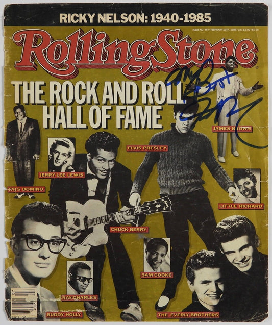 James Brown JSA  Autograph Signed Rolling Stone Magazine Cover